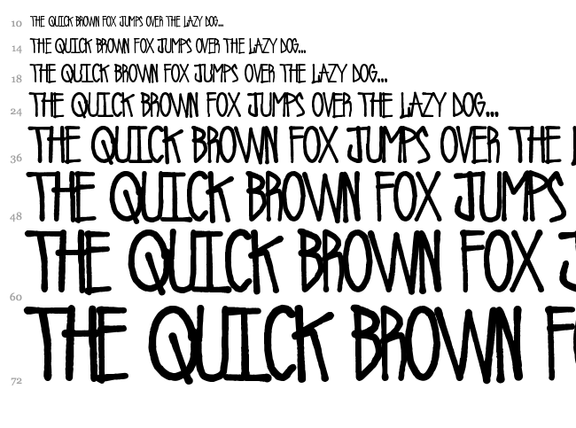 Urban Riot font waterfall
